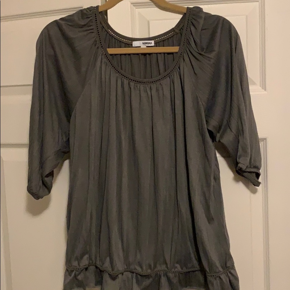 Sonoma Quarter sleeve Olive color size L